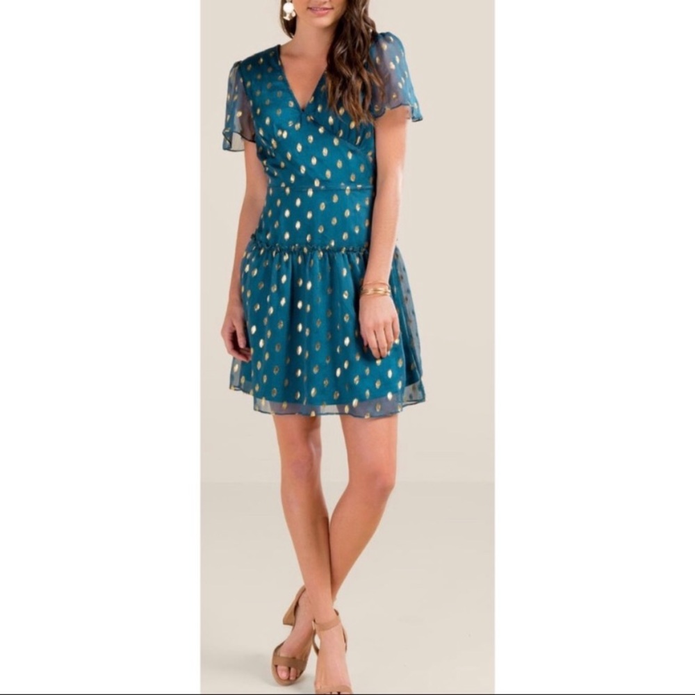 Brand New Francescas polka dot 40s style dress